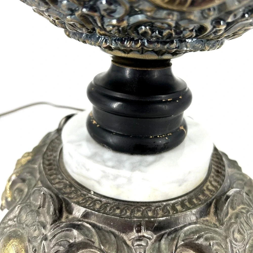 1971 EF Industries Table Lamp #145 Victorian Banquet Globe Hollywood‎ Regency